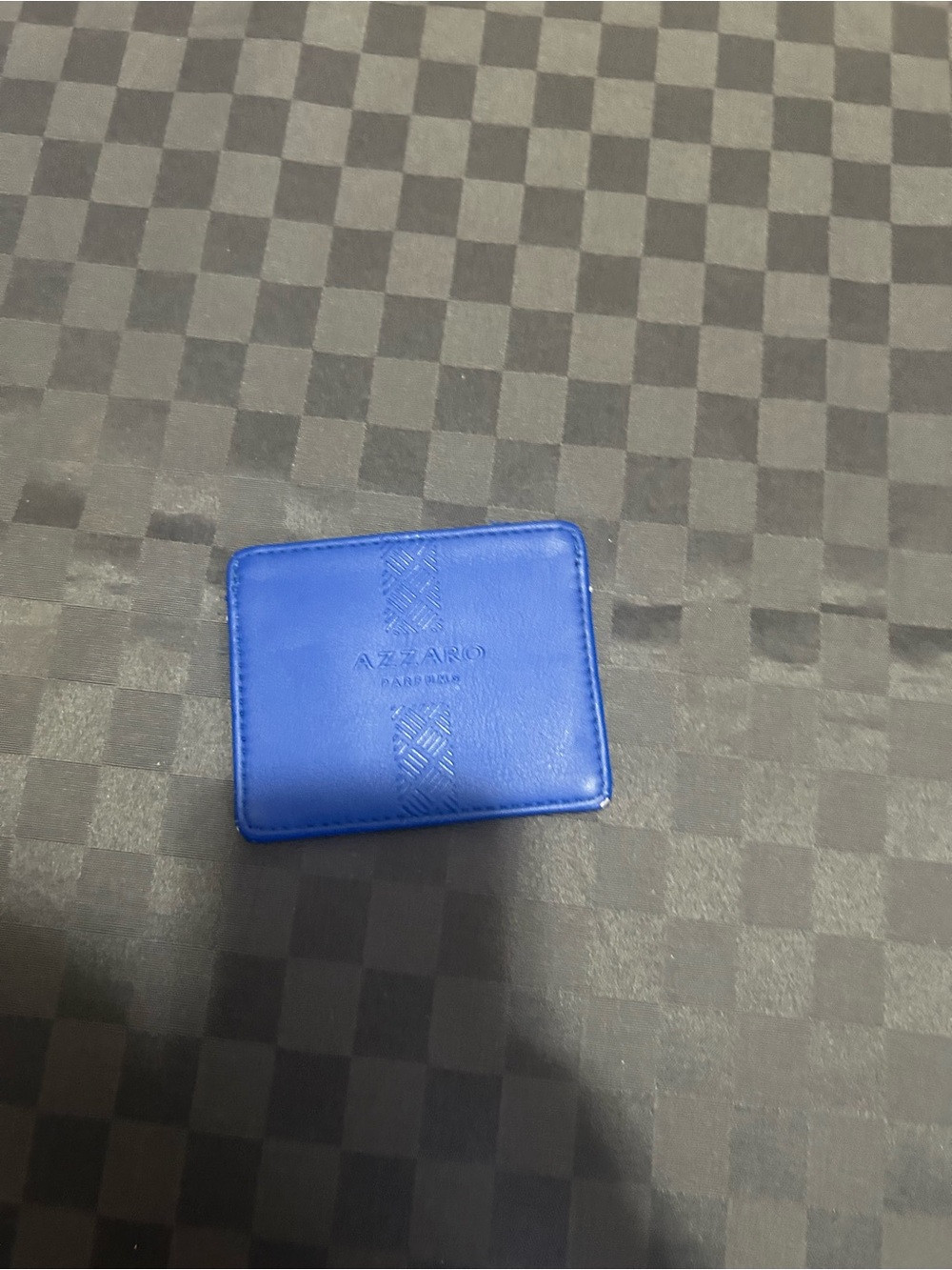 Azzaro blue card wallet